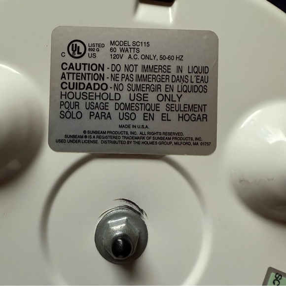 Sunbeam Slow Cooker 1.5 Quart Capacity Model SC115 - Picture 4 of 4